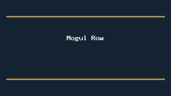 Mogul Row editorial image